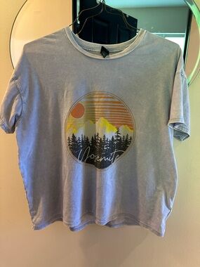 Light Blue Yosemite Graphic Tee